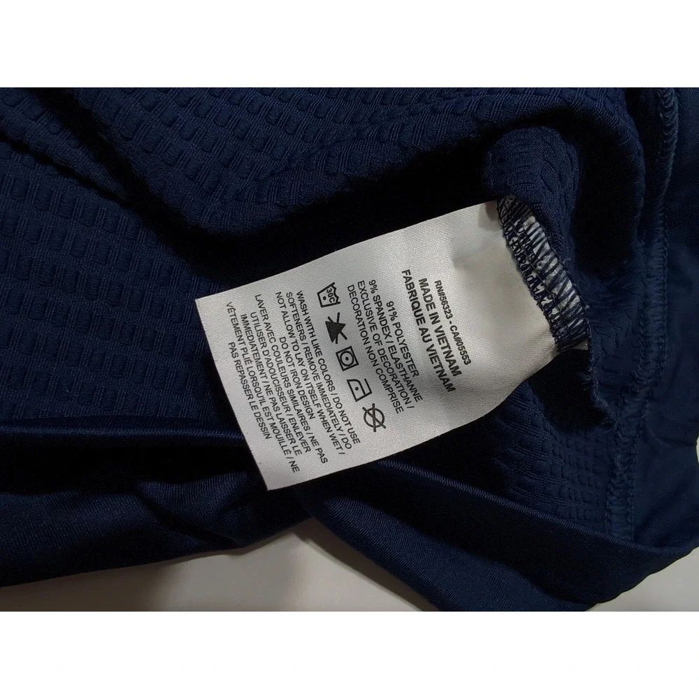 NIKE Detroit Tigers MLB Quarter Zip Pullover Mens XXL Navy Team Issue